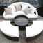 outdoor rattan round daybed with canopy