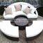 outdoor rattan round daybed with canopy