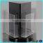 2015 Hot Sale Rotating 3 Side Acrylic Brochure Holders and Displayers