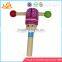 Wholesale children musical wooden sound toy top quality baby wooden sound rattle toy W08K001