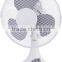 9" White color electric table fan