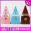 2017 Hot sale antique pyramid design wooden incense holder W02A258-S