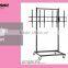 Mobile TV screen display stand, TV shelf trolley with 4 wheels