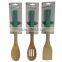 Eco-friendly 100% Natural Bamboo Kitchen Tools with Color Handles