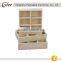 Superior simple and creative multi-functional Natural Wood Finish Nesting Boxes Multipurpose Storage Crates with Erasable