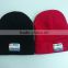 100% acrylic knitted beanie hat