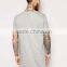 OEM Mens Gray Soft And Thin Plain Long Length T-shirts