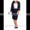 best selling women spring fashion blue lace jacket OEM service
