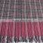 2017 winter the large high quality lady soft 100%viscose plaid shawl