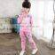 Wholesale hot sale 2pcs spring and autumn cotton girls fleece clothes set,sweater set import from china