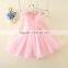 Summer floral fairy red purple pink evening dress for girls designer one piece party dress