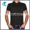 fashion breathable men black cotton mesh t-shirt