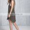 New model ladies loose knitted open back tank top dress girl beach dress