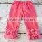 Newest Design Children's Clothing Pant Kids Plain Red Legging Girls ruffle Lace Trouser