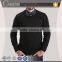Round neck long sleeve rib knit hem latest sweater design for men
