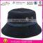 Black Cotton Woven Labels Chain Bucket Hat for Men
