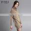 winter autumn women loose turtleneck Batwing sleeve cashmere dress sweater