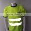 100% polyester pique fabric hi vis short sleeve custom safety T-shirt