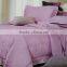 4 pieces plain dyed silk cotton satin jacquard embroidery bed sheet set