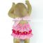 Skirted romper pattern,infant baby girls tie romper for Valentine's Day M5111305