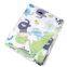 green elephant double layer fleece baby blanket