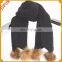 2015 colourful genuine raccoon pompoms winter knit scarf