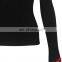 Ladies Long Sleeves Boxy Fit Viscose Knit Top