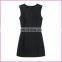 Wholesale Sleeveless Optional Color Yarn Dyed Cotton Fabric Vest Dress