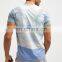 New men shorts sleeve cotton polyester muliticolor print t shirts guangzhou factory