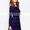 2015 summer hot European style long sleeve lace dress women