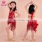 Special design high quality sequins tassel stage children girl latin dance dress ET-073