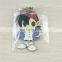 Baked enamel metal key chain with cartoon child image for museum souvenir