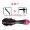 Custom rotating electric hair curler one step hair dryer brush for sale