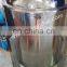 Ethanol extraction machine double jacketed tank with top opening and collection vessel for bho extraction system