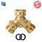 Heavy Duty Solid Brass 2 way Shutoff Y shaped Garden Water Hose Connector Splitter