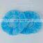 Free Single Use Non Sterile Disposable PP Non Woven Fluid Resistant Head Hairnet Hat Bouffant Round Nurse Cap