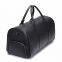 black leather big size durable travel bags