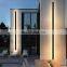 Minimalist Wall Light Line Black Solar Light Indoor And Outdoor Decorative Wall Light LED Long Wall Lamp
