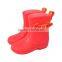 Fashion design girls ankle rain boots with buckle
