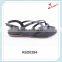 Fancy fashion shoes good quality women import flat buckle sandals 2016