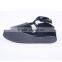 Shiny upper hot sale low price lady comfort flat thick sole buckle up sandals