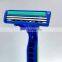 2 blades face razor Popular hot selling disposable shaver high quality twin bades handle shaver