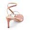 Women high heels beautiful color pointed toe ladies sandals shoes
