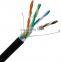Round Flat Kabel 200m 100m 500 Meter 22awg Cat5 5e Utp Ftp Cat6 Cat7 Ethernet Lan Cable