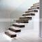 wooden staircase /wood folding stairs / build floating staircase