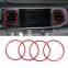 Suitable for 16-20 Toyota Tacoma central control air-conditioning outlet ring (outer ring) Aluminum alloy decorative ring