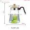 Amazon hot sale 2016 drinkware heat resistant glass pitcher glass kettle pyrex glass water pot