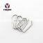 Custom Metal D Shaped Flat  Split Key Ring Keychain Key Ring Accessories