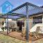 open and close waterproof aluminum pergola gazebo