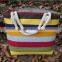 Wholesale Latest Stripe Canvas Beach Bag